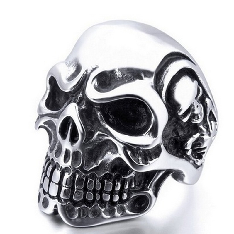 Stainless Steel Biker Ring